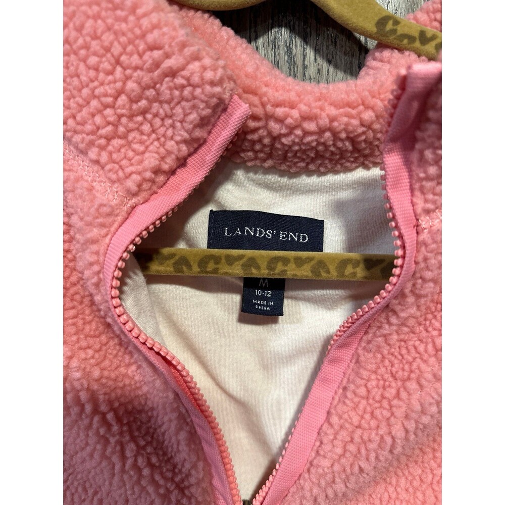 Lands End 1/4 zip fleece Pullover - Picture 2 of 3